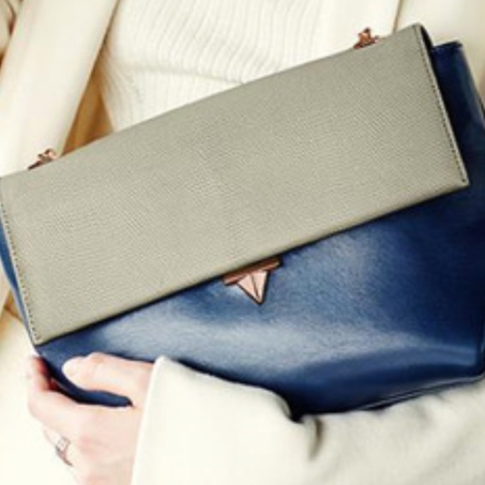 LOVECAT  Navy Blue Crossbody Bag